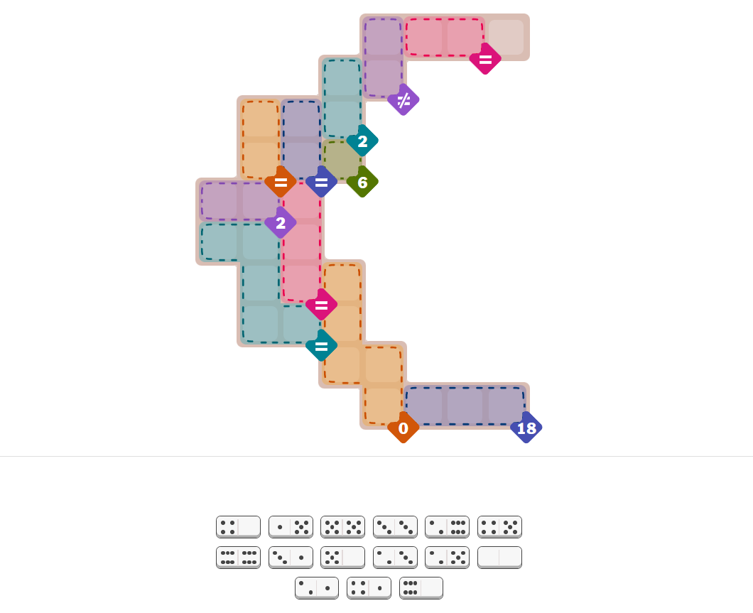 The Hard Pips NYT begins with the following layout on 2025-9-5